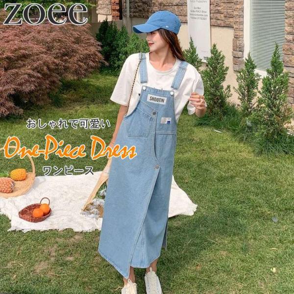 ワンピース ノースリーブ レディース トップス 春 夏 綿100% ブルー S/M/L/2L h1n...