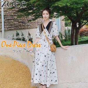 ワンピース 半袖 レディース トップス 春 夏 ベージュ S/M/L/2L h1n26｜zoee