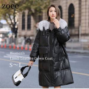 ムートンコート レディース 本革 ラム リバーシブル ロングコート 本物