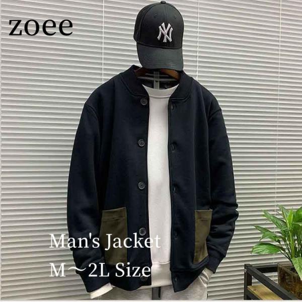 ジャケット  ライトアウター コート 長袖 ショート メンズ 春 秋 ブラック M/L/2L l4t...