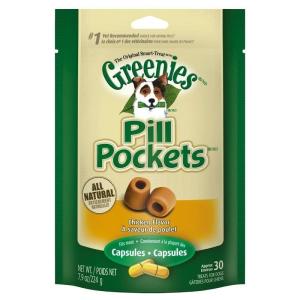 グリニーズ ピルポケット チキン味 犬用 Greenies Pill Pockets for Dogs カプセル用 7.9oz (224g)｜zoffmall