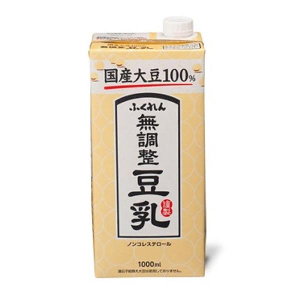 ふくれん 国産大豆無調整豆乳 1L ×6個