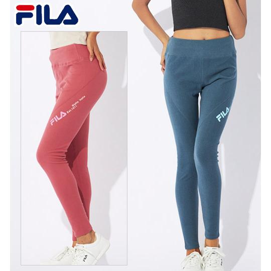 秋冬スポーツレギンス タイツ スパッツ【FILA(フィラ)】 レディース ランニング 無地 女性 ス...
