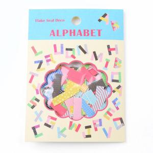 FLAKE SEAL DECO アルファベット 贈り物 プレゼント ギフト  スクラップブッキング ペーパー ミニアルバム 材料