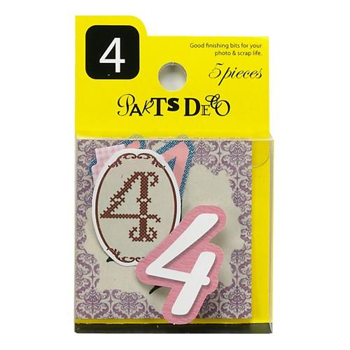 PARTＳ DECO ４ パーツデコ ゼットアンドケイ 贈り物 プレゼント ギフト  スクラップブッ...
