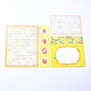 MINI LETTER SET Frame Letter ミニレターセット イエロー 贈り物 プレゼント ギフト [M便 3/25]｜zonart-kamika