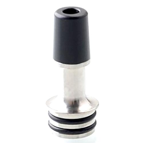 510 Drip Tip  シルバー + ブラック（ステンレススチール + PON）（＊ネコポス便、...