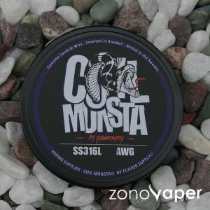 COIL MONSTA(コイルモンスター）SS316L　22〜34AWG 30ft（ネコポス便送料300円引き対象商品*注意事項要確認）｜zonovaper