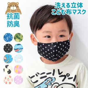 マスク 子供 抗菌防臭 洗える 立体型 布マスク 1P 子ども用 かわいい 可愛い キッズ 男の子 女の子 オールシーズン 恐竜 ネコ ハート 電車 ユニコーン イチゴ｜zooland