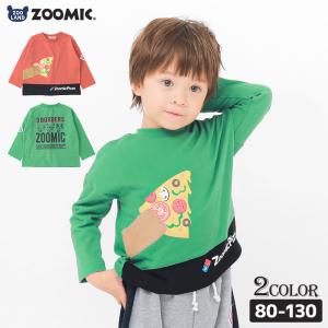 ロンT キッズ ベビー 長袖 Tシャツ 長そで tシャツ トップス キャラクター 男の子 女の子 天竺 ZOOMIC ズーミック 80cm 90cm 95cm 100cm 110cm 120cm 130cm｜zooland