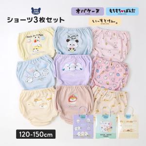 キャラクターショーツ 3枚セット キッズ 下着 肌着 女の子 綿100% オバケーヌ もちもちぱんだ いーすとけん 子供服 ガールズ パンツ 子供肌着