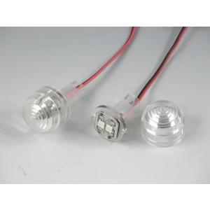 バーエンドウインカーLEDタイプ[12V、0.24w] クリアーレンズ/オレンジLED2個1set☆...