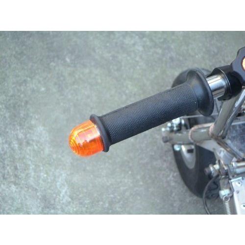 バーエンドウインカー12V、10w電球タイプオレンジ2個1set☆ZOOMズームエンジニアリング製