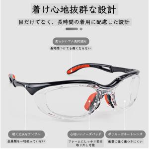 花粉症メガネ スポーツ 自転車 ランニング 防...の詳細画像2