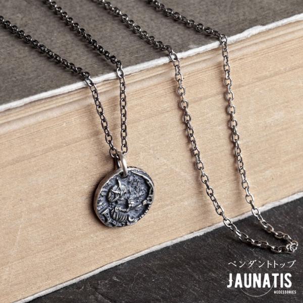 ペンダントトップ メンズ レディース ユニセックス 男女兼用 悪魔 デビル 骸骨 髑髏 スカル 円型...