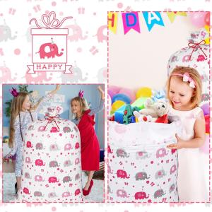 特大ラッピング袋 超特大 象 ゾウ リボン付 ...の詳細画像2