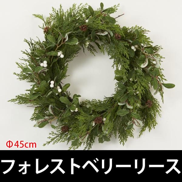 クリスマス飾り 雑貨 小物)フォレストベリーリース(VI59/63)