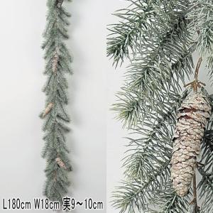 アスカ asca クリスマス 装飾品 ディスプレイ ブルーノーブルパインガーランド(as249/111)｜zoukasousyoku-d