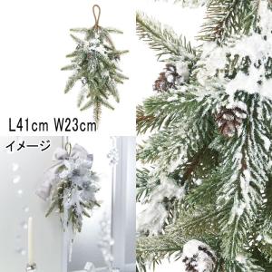 アスカ asca クリスマス 装飾品 ディスプレイ スノーパインスワッグ(as249/105)｜zoukasousyoku-d