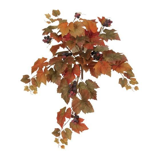 秋 紅葉 造花 ディスプレイ 装飾）オータムグレープブッシュｘ8(GL128) 在庫かぎり