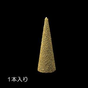 クリスマス 装飾品 オブジェ バレンタイン)45cmスパンコールビーズコーン ゴールド(DF45/79)｜zoukasousyoku-d
