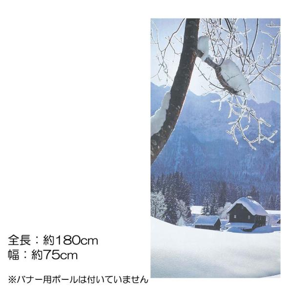壁面装飾 雪景色 風景)ホワイトカントリーバナー(DF45/84)