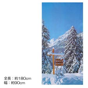 壁面装飾 雪景色 風景)ホワイトマウンテンスクリーン(DF45/84)｜zoukasousyoku-d