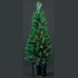 クリスマスツリー 店舗装飾 ディスプレイ)90cmファイバーオプティックノーブルファーツリー (光ファイバー付き)(DF45/16)｜zoukasousyoku-d