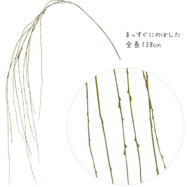 造花 フェイクグリーン 人工観葉植物 フレキシブルロングブランチL グリーン(DMFG2023/16...
