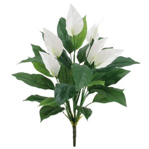 造花アートフラワー)スパティフィラムブッシュｘ5(GL45)｜zoukasousyoku-d