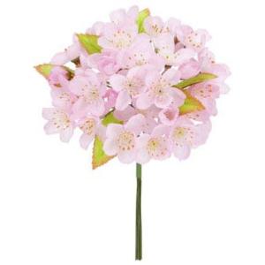 造花 アートフラワー) 6輪乙女桜枝付(6本/束)(GL14)　在庫かぎり｜zoukasousyoku-d