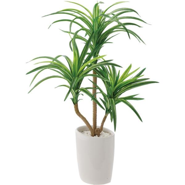 造花 フェイクグリーン 人工観葉植物  ロングユッカオーバルポット(DMFG2023/218)