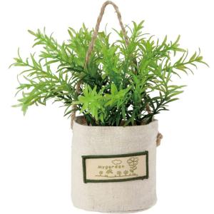 造花 フェイクグリーン 人工観葉植物) ハーブハンギング(DMFG2023/225)｜zoukasousyoku-d