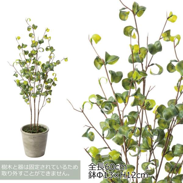 人工樹木 フェイクグリーン 人工観葉植物 室内 店舗装飾 ベンジャミンバロックポットS　グリーン(D...