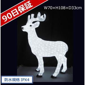 イルミネーション モチーフ クリスマス 動物 )アクリル　スタンドトナカイ(CL21P76)｜zoukasousyoku-d