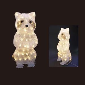 アクリルモチーフ LED アライグマ｜zoukasousyoku-d