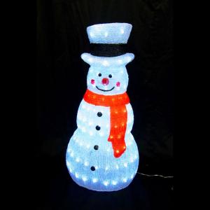 イルミネーション LED 雪だるま コロナ産業  モチーフ 屋外)ホワイトスノーマン(CL21P73)｜zoukasousyoku-d