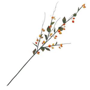 秋 紅葉 造花 店舗 装飾 ディスプレイ)ローズヒップスプレイ(DF46/53)｜zoukasousyoku-d