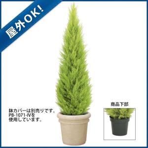 造花 フェイクグリーン 人工観葉植物)(屋外OK)150cmゴールドクレストツリー(プラスチック)(GL106)｜zoukasousyoku-d