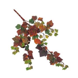 秋 紅葉 造花 店舗 装飾 ディスプレイ)グレープバイン(80)(DF46/49)｜zoukasousyoku-d
