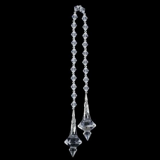クリスマス装飾品　オーナメント)スピアカットジュエルタッセル(1本/パック)(AB80)