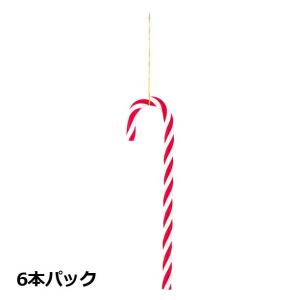 クリスマス装飾品　オーナメント)キャンディーケーン(6本/パック)(AB78) 在庫かぎり｜zoukasousyoku-d