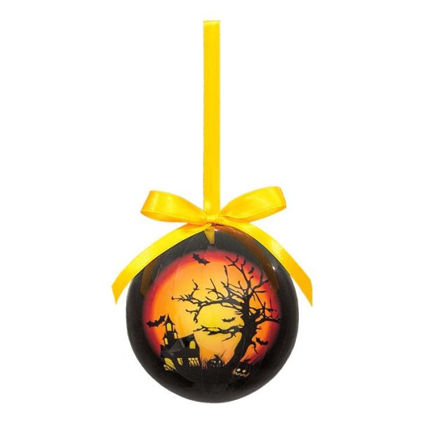 オーナメント)75mmハロウィンボール(ホーンテッドハウス)(4ケ/パック)(AB10) 在庫かぎり