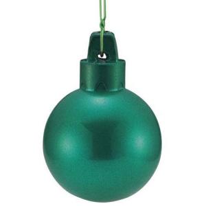 クリスマス オーナメント ボール)60mmプレミアパールボール (一体成型/ワイヤー付き) グリーン (6個パック)(DF45/35)｜zoukasousyoku-d