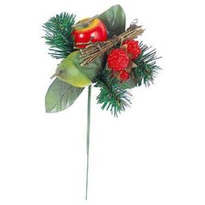 クリスマス 店舗 装飾 ディスプレイ 造花)アップルペアピック(DF45/60)｜zoukasousyoku-d