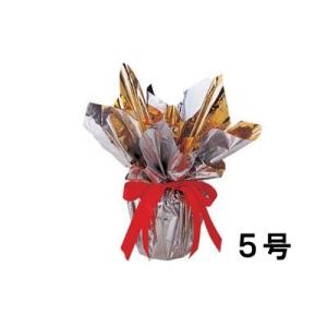 クリスマス デコレーション ラッピング)デコポット(5号) シルバー(DF45/88)｜zoukasousyoku-d