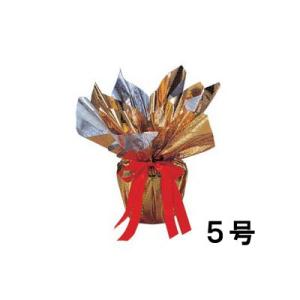 クリスマス デコレーション ラッピング)デコポット(5号) ゴールド(DF45/88)