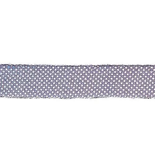 クリスマス装飾品 リボン オーナメント)65mm幅スパンコールリボン シルバー (450cm)(DF...
