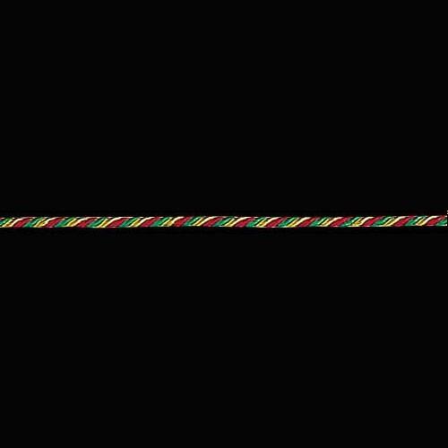 クリスマス装飾品 ロープ オーナメント)4mm径ツイストロープ (ワイヤー入り) アソート (9m)...