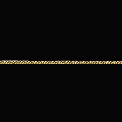 クリスマス装飾品 ロープ オーナメント)4mm径ツイストロープ (ワイヤー入り) ゴールド (9m)...